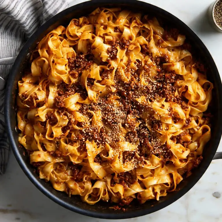 Mongolian Ground Beef Noodles Recipe