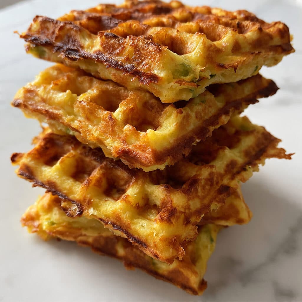 Cheddar Jalapeño Cornbread Waffles Recipe