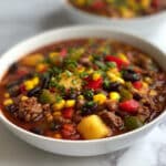 Cowboy Soup: Hearty Tex-Mex Ground Beef and Bean Stew Recipe