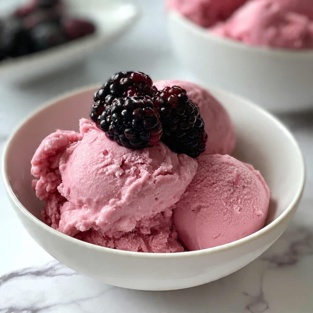 White Chocolate Blackberry Ice Cream Recipe
