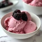 White Chocolate Blackberry Ice Cream Recipe