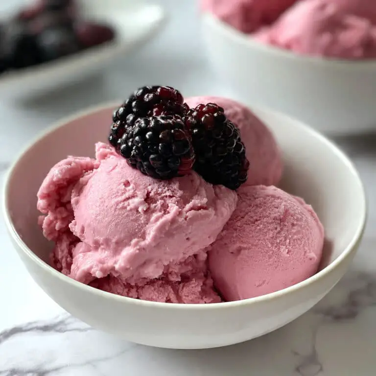 White Chocolate Blackberry Ice Cream Recipe