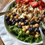 Triple Berry Chickpea Crunch Salad Recipe