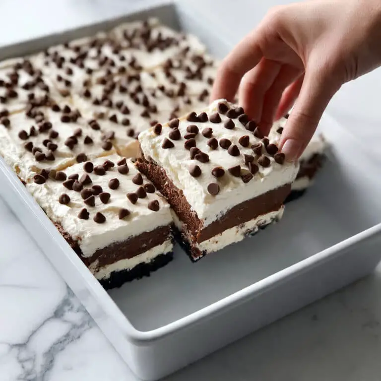 Chocolate Lush: No-Bake Layered Cookie Dessert Recipe