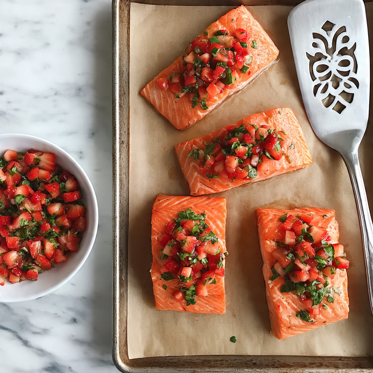 Easy Balsamic Salmon With Strawberry Salsa Fresh Elegant easy-balsamic-salmon-with-strawberry-salsa-fresh-elegant