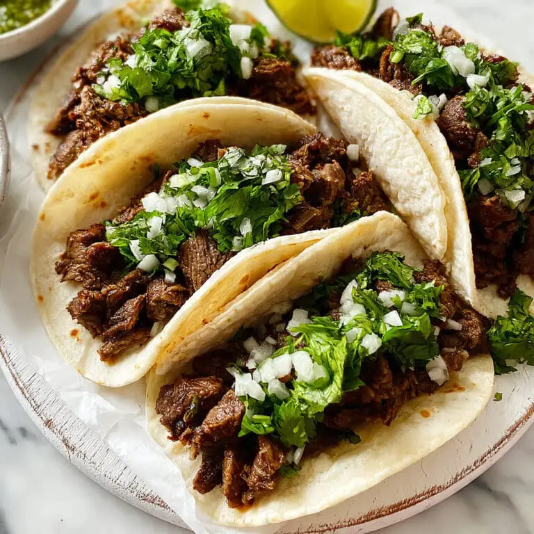Mexican Street Tacos with Grilled Beef and Fresh Toppings Recipe