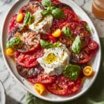 Burrata Caprese Salad with Balsamic Glaze Recipe
