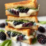 Blackberry Grilled Cheese with Brie and Honey Recipe