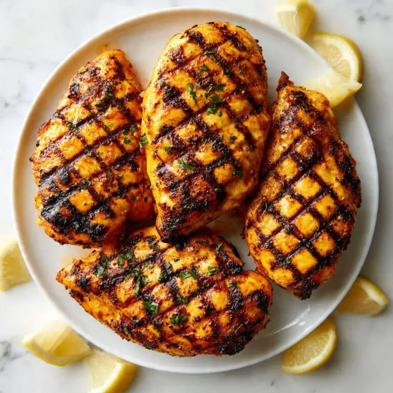 Juicy Grilled Chicken Breast with Lemon-Garlic Marinade Recipe