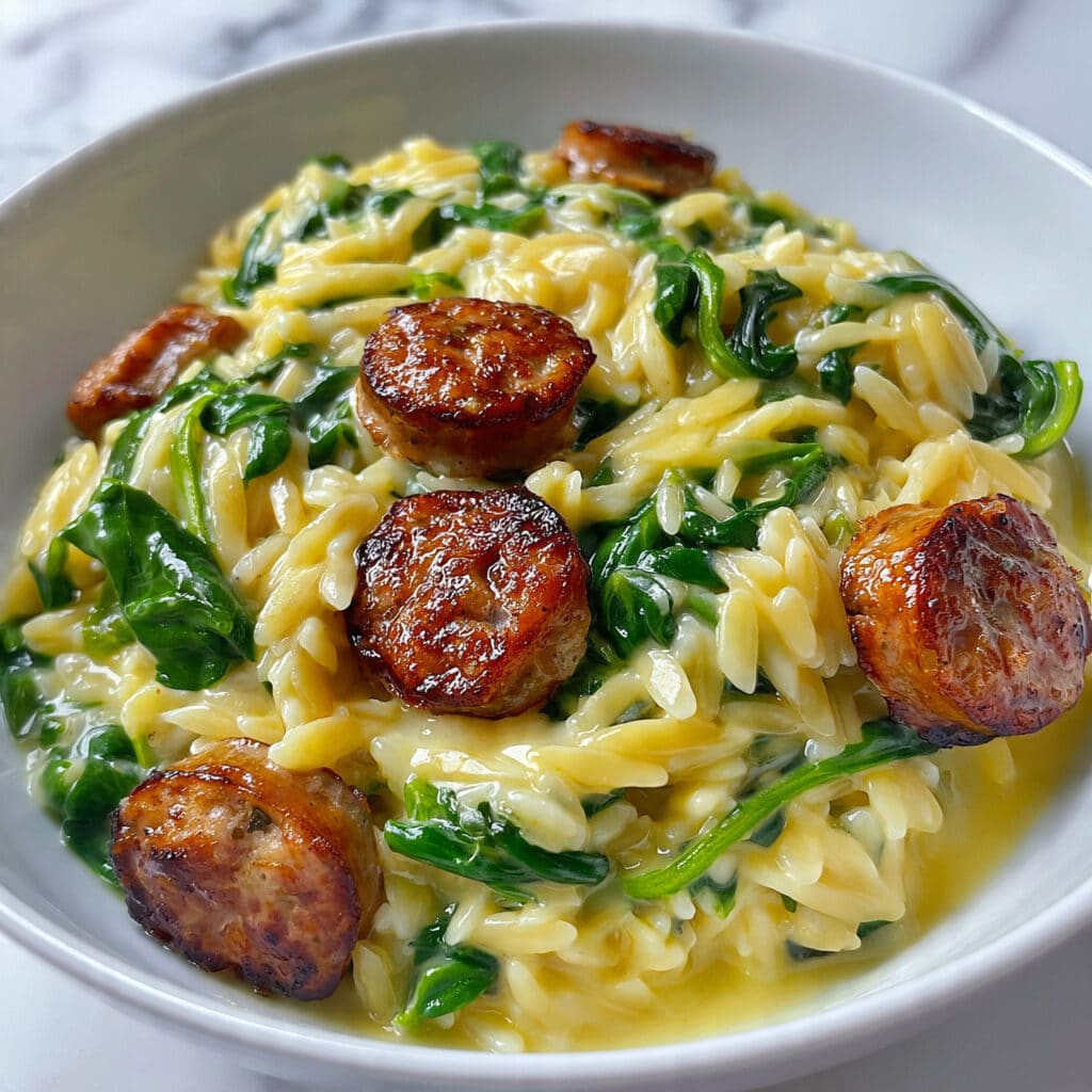 Creamy Chicken Sausage Orzo: A Rich and Cozy One-Pan Dinner Recipe