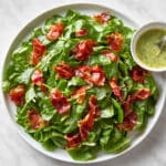 Spinach Prosciutto Salad with Basil Vinaigrette Recipe