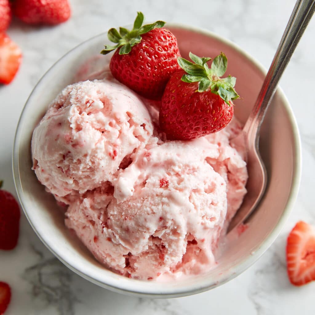 Homemade Strawberry Ice Cream Recipe