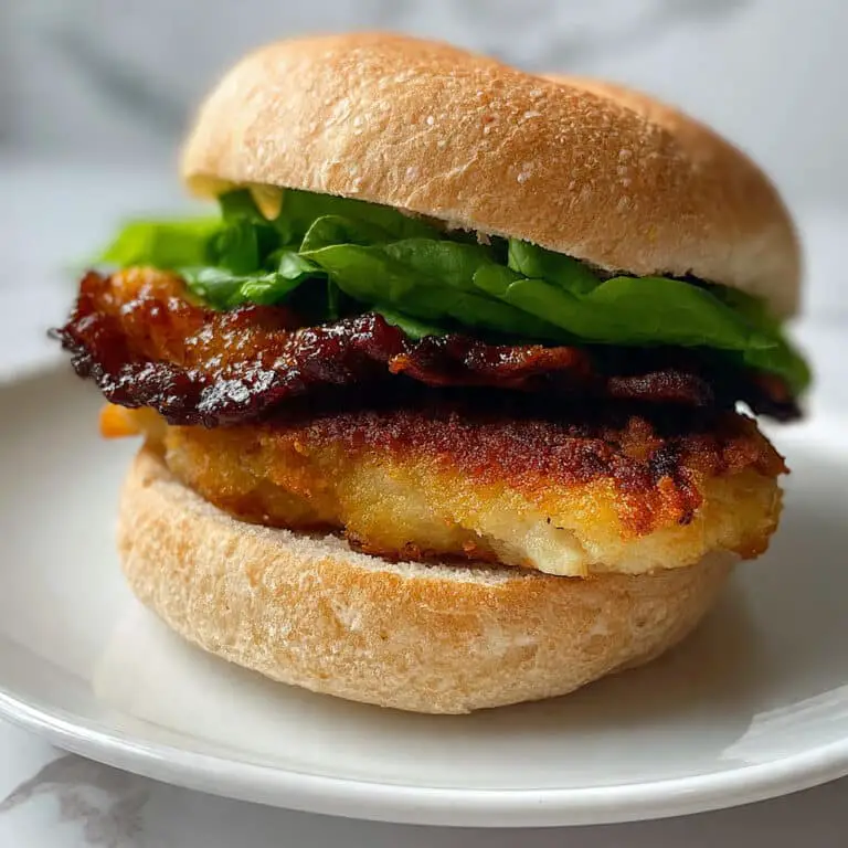 Simple Salmon Burgers with Bacon and Arugula Recipe