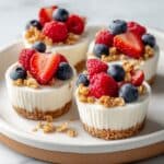 Frozen Yogurt Granola Cups with Berries Recipe