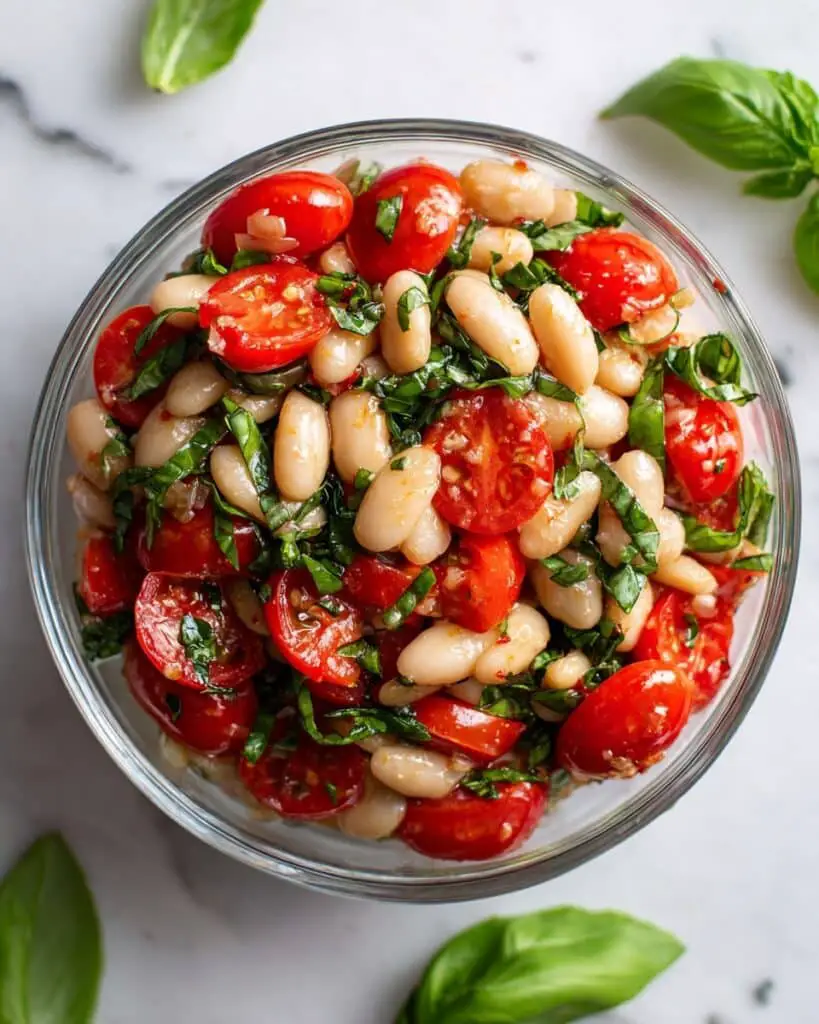 Speedy Tomato + Herby Bean Salad Recipe
