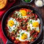 Eggs in Purgatory: Rustic Italian Poached Eggs in Spicy Tomato Sauce Recipe