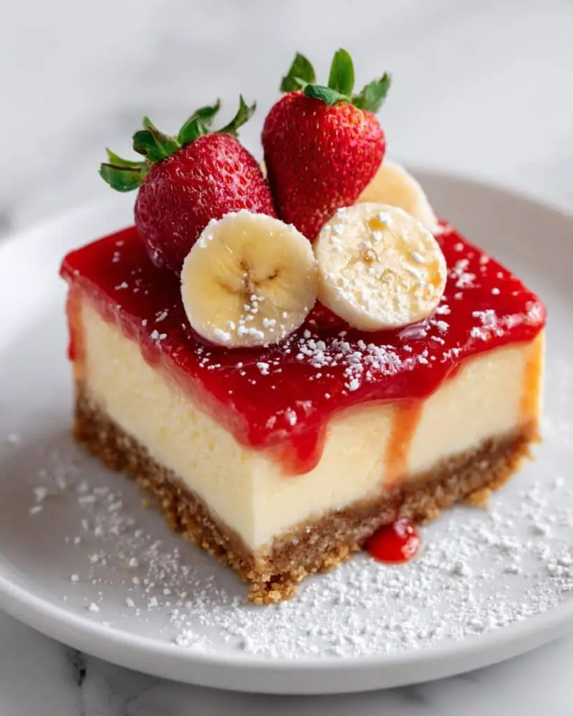 Strawberry Cheesecake Banana Layered No-Bake Dessert Recipe