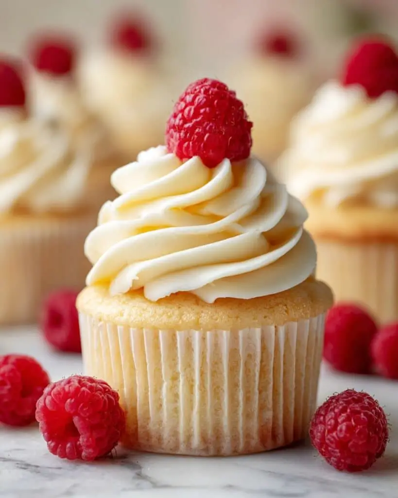 Vanilla Cupcakes with Smooth Vanilla Buttercream Frosting Recipe