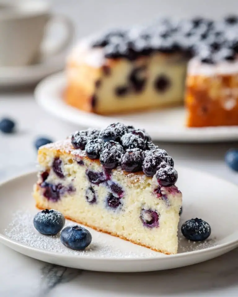 Blueberry Lemon Cake with Tangy Lemon Glaze Recipe