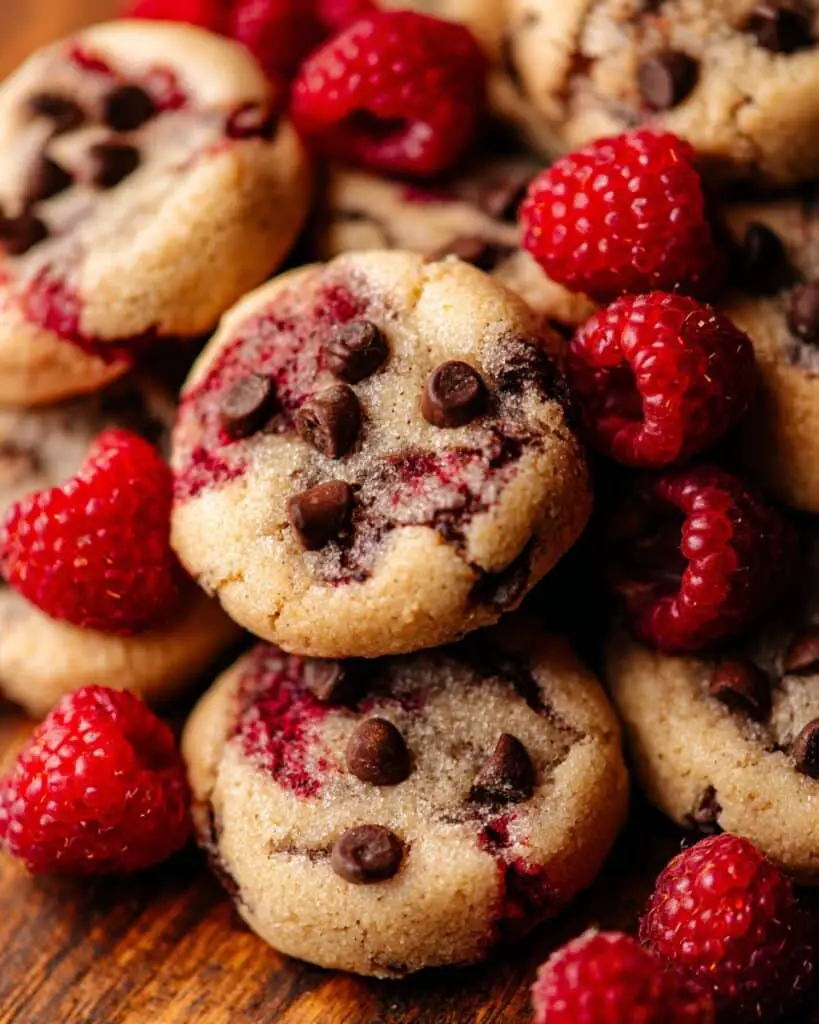 Decadent Raspberry Chocolate Chip Cookies Recipe
