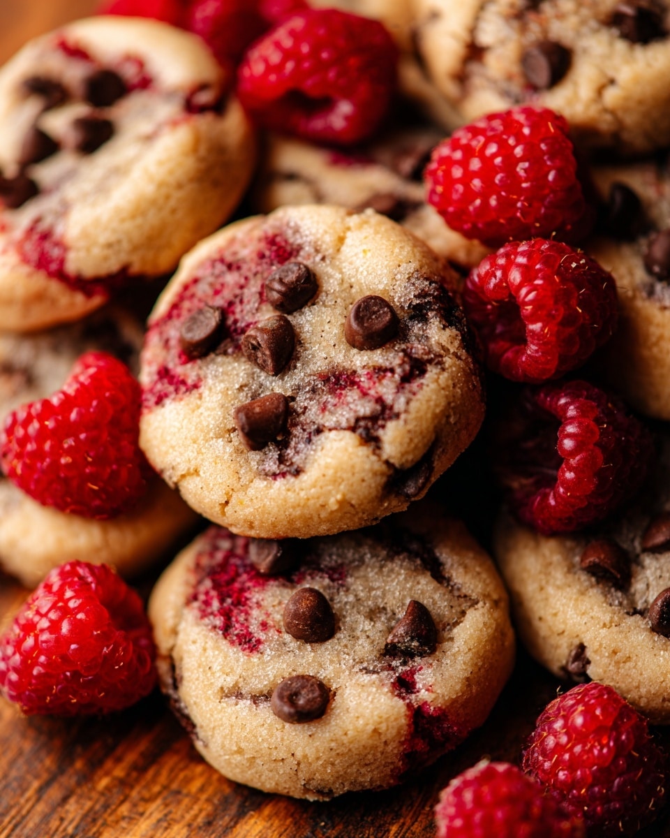 Decadent Raspberry Chocolate Chip Cookies Recipe