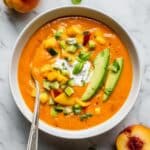 Peach, Corn, and Tomato Gazpacho Recipe