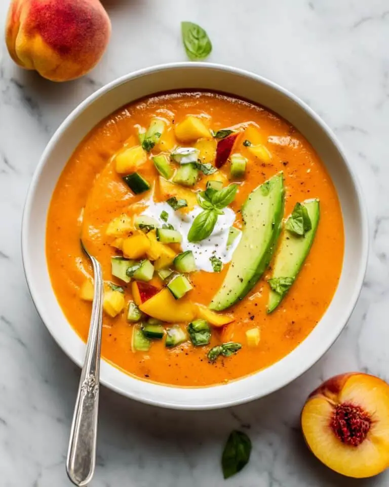 Peach, Corn, and Tomato Gazpacho Recipe