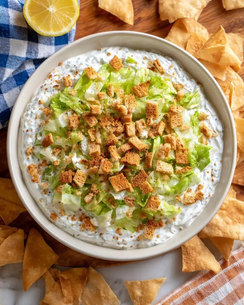 Loaded Caesar Salad Dip Recipe
