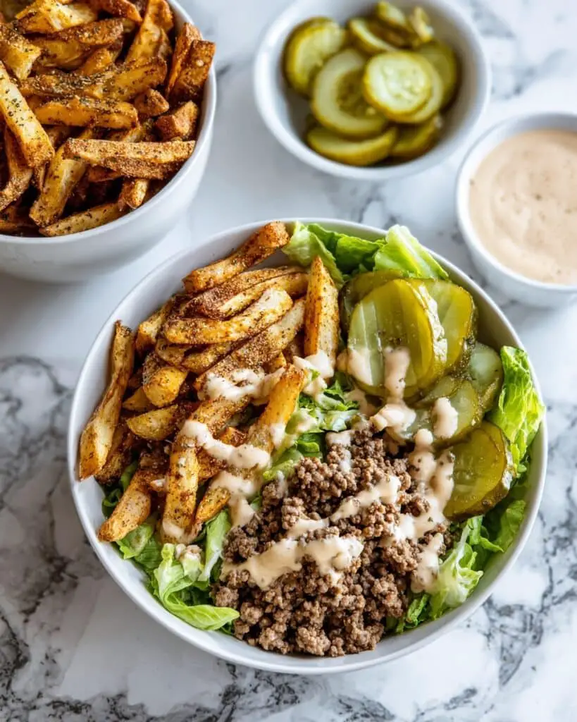 Low-Carb Cheeseburger Bowl Recipe