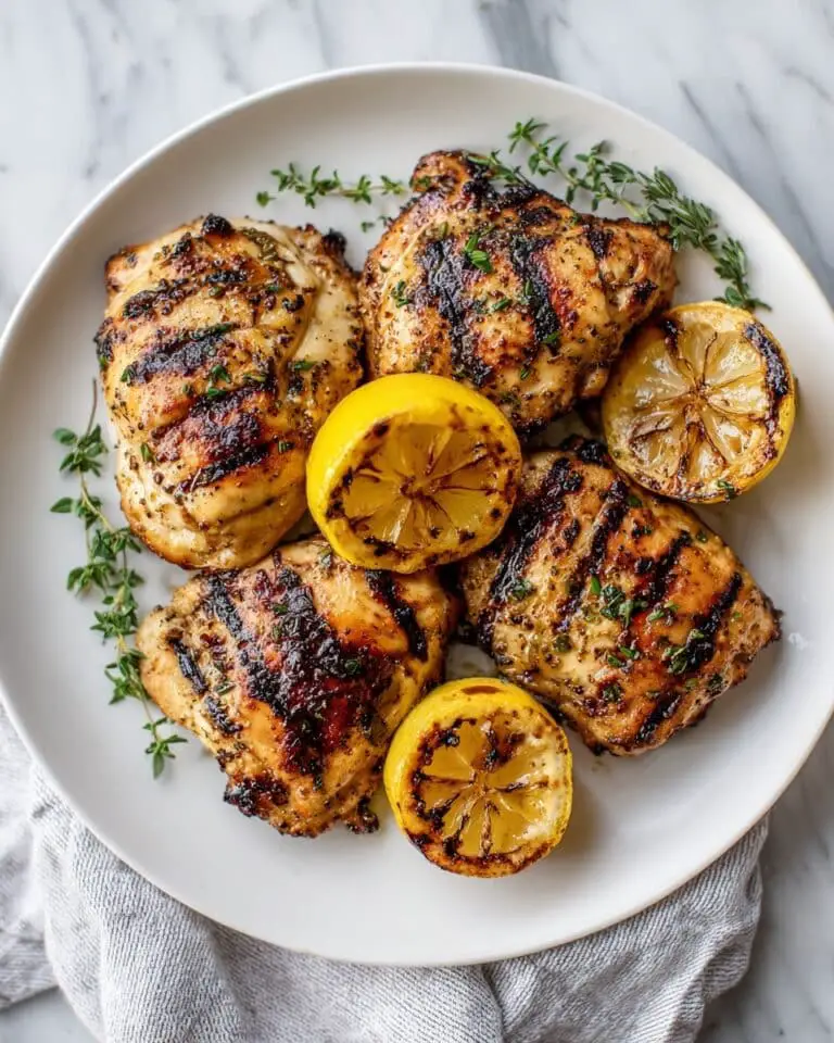 Grilled Lemon Herb Chicken with Garden Vegetables Recipe