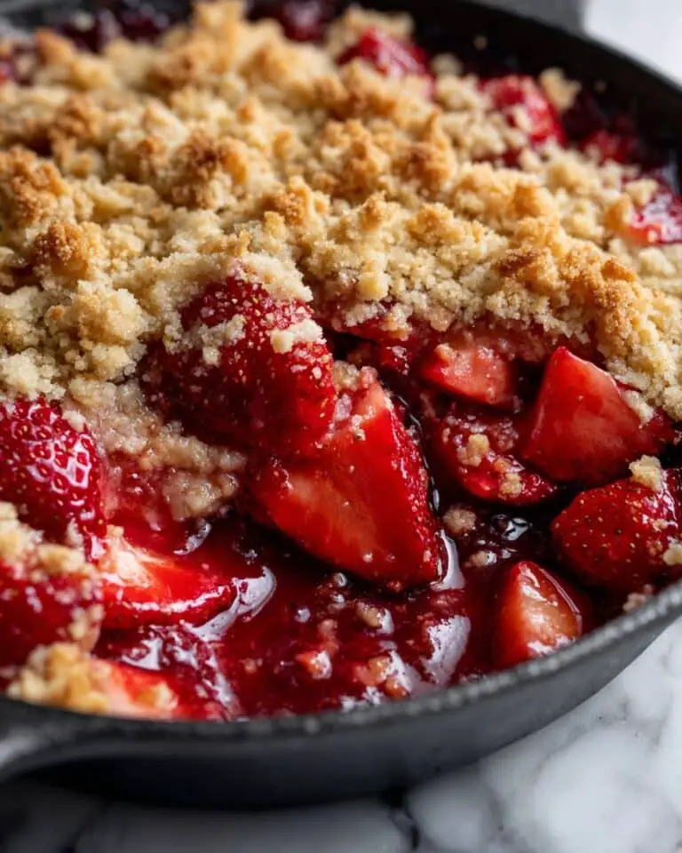 Campfire Peach and Berry Crisp Recipe