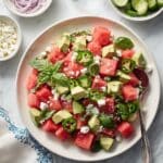 Fresh Watermelon and Feta Salad with Mint Recipe