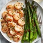 Garlic Butter Shrimp and Asparagus Skewers Recipe