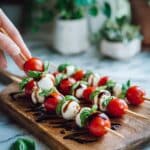 Caprese Skewers with Balsamic Glaze Recipe