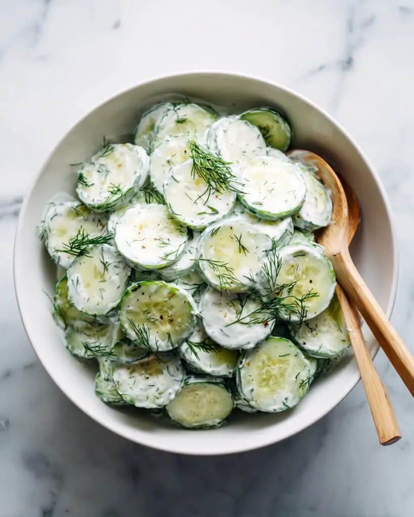 Cucumber and Dill Salad with Yogurt Dressing Recipe