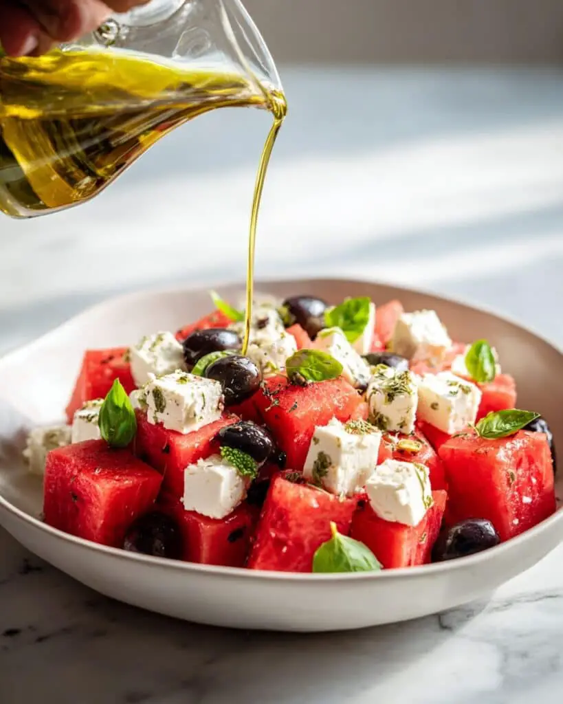 Watermelon Feta Salad with Mint Recipe