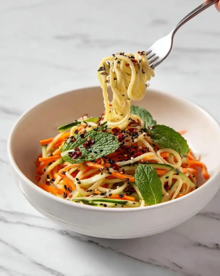 Cold Sesame Noodles with Cucumber and Carrot Recipe