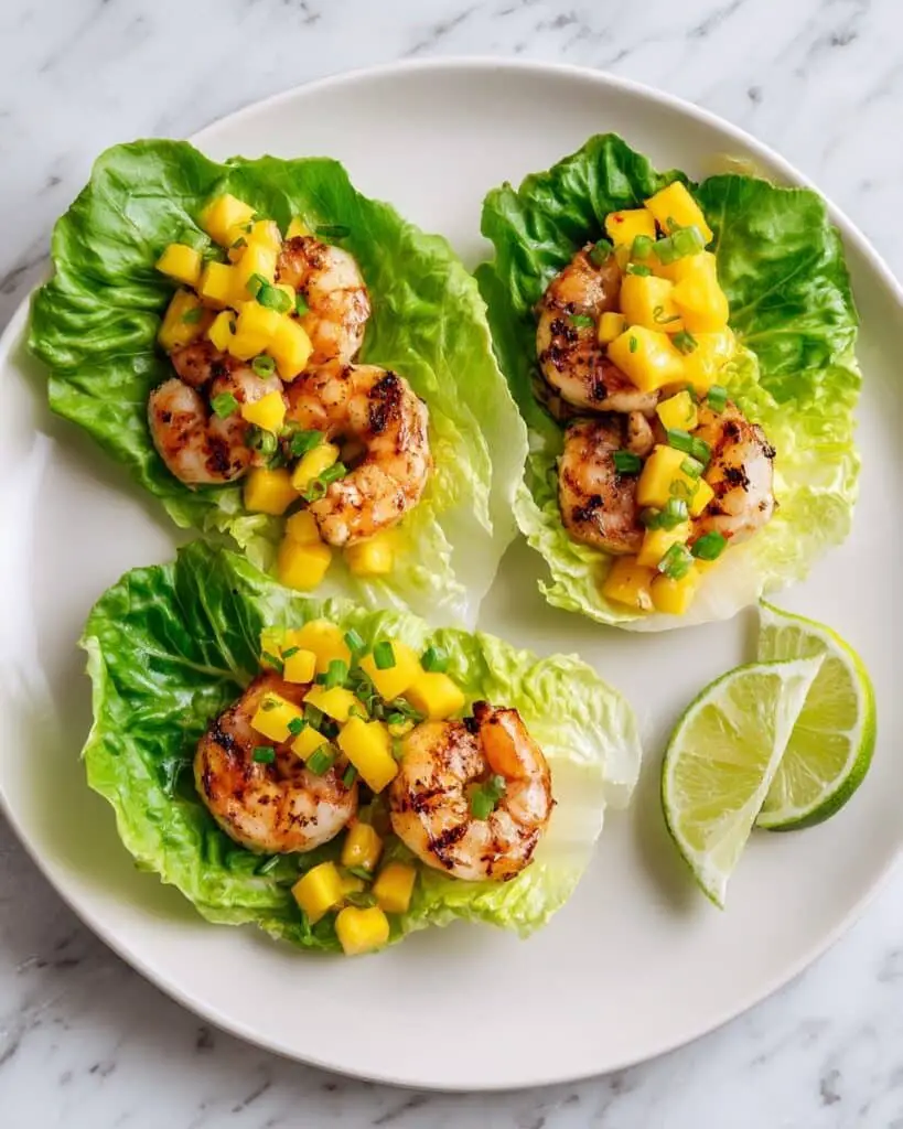 Shrimp and Mango Lettuce Wraps Recipe