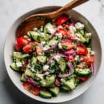 Cucumber, Tomato, and Feta Salad Recipe