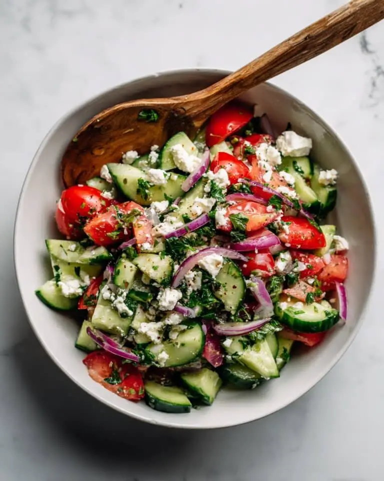 Cucumber, Tomato, and Feta Salad Recipe