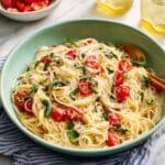 Summer Vegetable Pasta with Cherry Tomatoes, Zucchini, and Fresh Basil Recipe