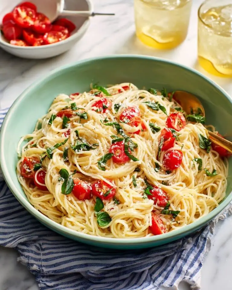 Summer Vegetable Pasta with Cherry Tomatoes, Zucchini, and Fresh Basil Recipe