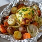 Burger Hobo Packets: Easy Foil Packet Ground Beef and Vegetable Dinner Recipe