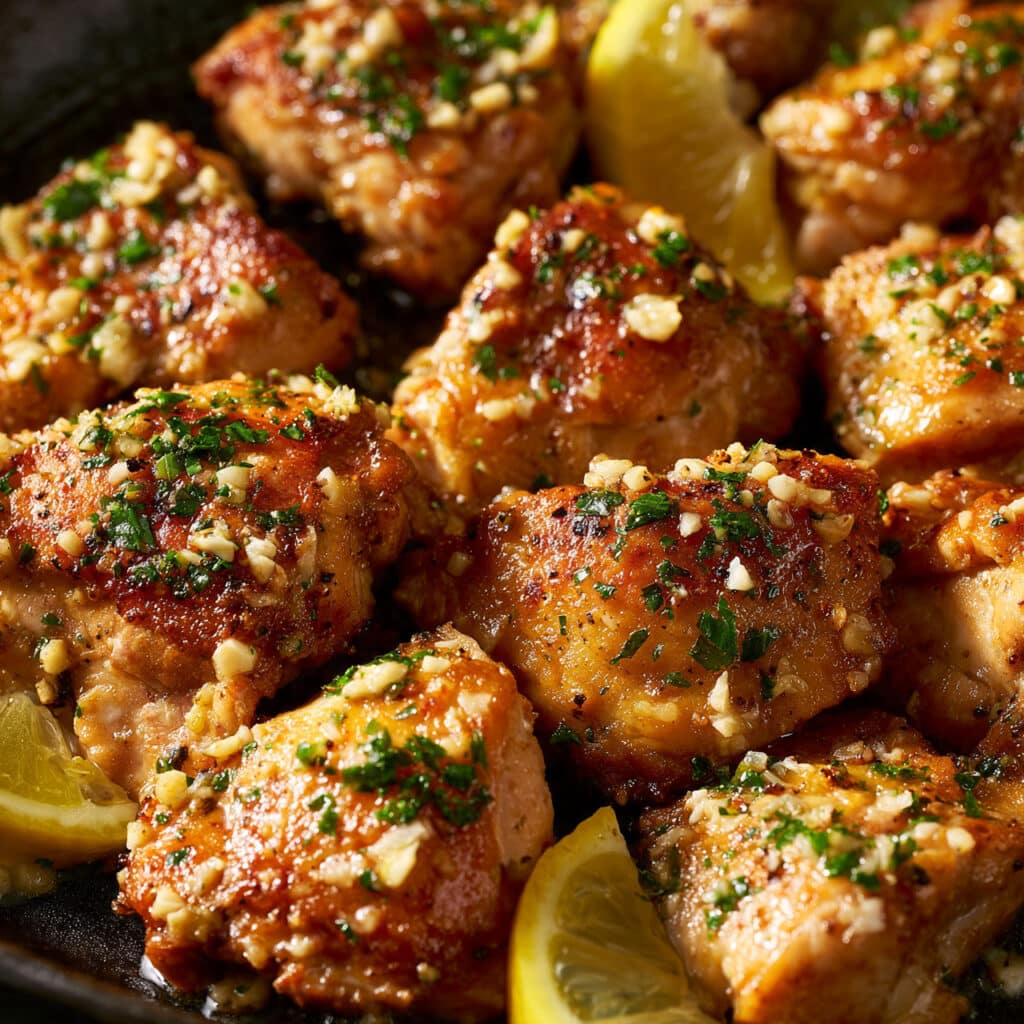 Lemon Garlic Chicken Bites Recipe