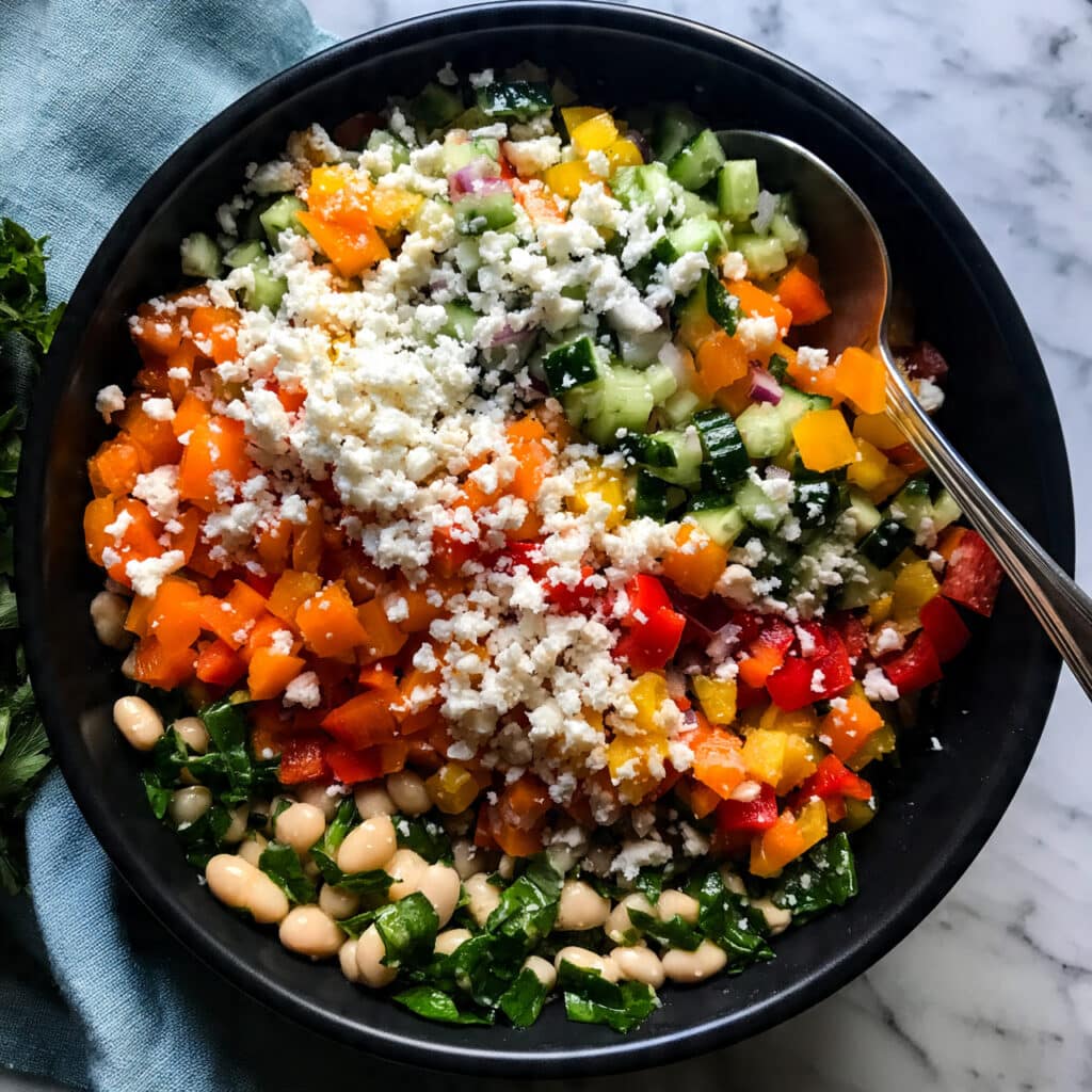 Healthy Vegetarian Mediterranean Bowl Recipe