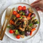Balsamic Chicken with Roasted Veggies Recipe