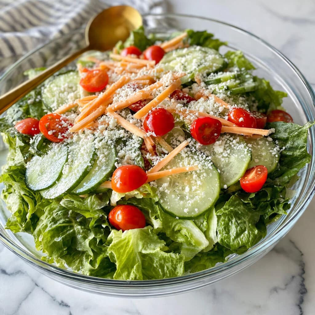 Greenest Salad: A Fresh and Nutrient-Packed Leafy Green and Vegetable Medley Recipe