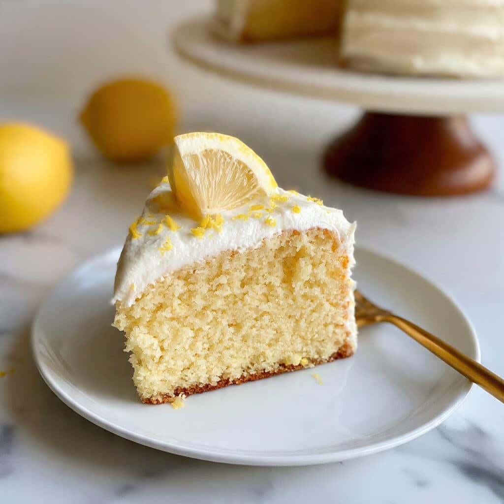 Homemade Moist Lemon Cake Recipe