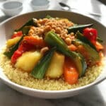 Algerian Couscous with Seven Vegetables and Tender Meat Recipe