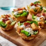 Caesar Salad Wonton Cups Recipe